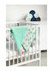 Sensillo Velvet Nursery Swaddling Blanket Green 75x100cm