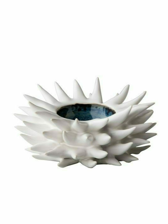 Raw Ceramic Decorative Bowl Αχινός 18x18x18cm