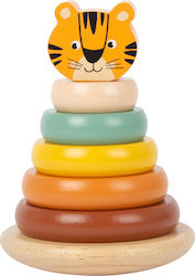 Small Foot Stacking Toy Τιγράκι Στοίβαξης Safari made of Wood for 12++ Months