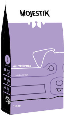 Mojestik Super Premium Gluten Free Light & Senior 12kg Ξηρά Τροφή Διαίτης για Ηλικιωμένους Σκύλους με Μοσχάρι