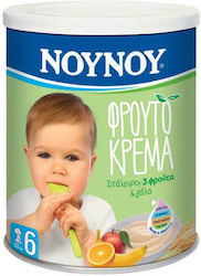 ΝΟΥΝΟΥ Fruchtcreme Wheat Flour 3 Fruits & Milk für 6m+ 300gr