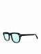 Gast Dail Sunglasses with Black Plastic Frame and Green Lens DA04