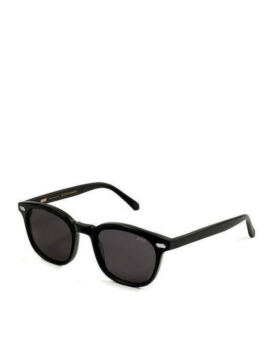 Gast Fed Sunglasses with Black Plastic Frame and Black Lens 01_A