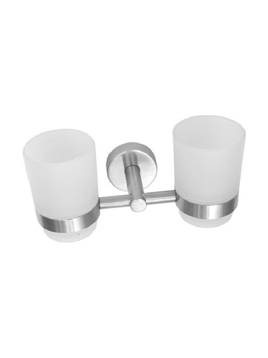 Karag Uno Inox Cup Holder Wall Mounted Satine