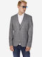 Sogo Men's Summer Suit Jacket Regular Fit Gray