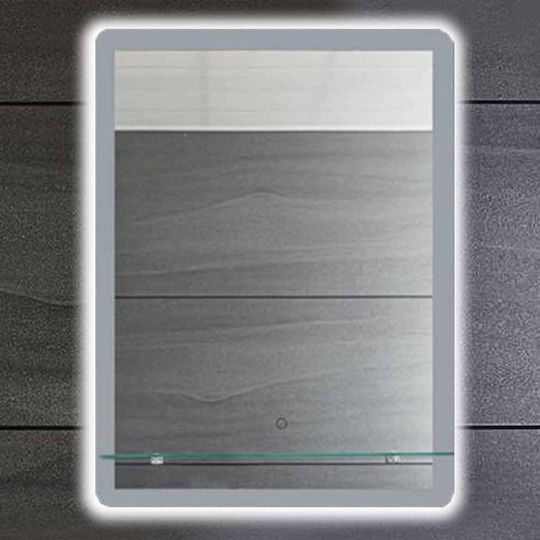 Gloria Nino Правоъгълена Банско Огледало LED Touch 60x80см