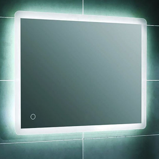 Gloria Nora Правоъгълена Банско Огледало LED Touch 60x80см