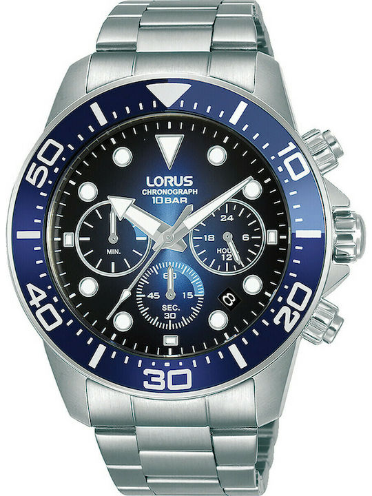 Lorus Ανδρικό Ρολόι 45mm Χρονογράφος Μπαταρίας ...
