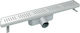 Mesateknik Channel Shower with Output 50mm and Size 60x6.5cm Silver