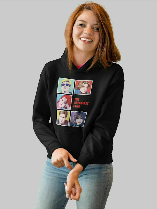 The Breakfast Club w Hoodie - BLACK