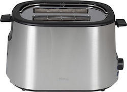 Homa Toaster 2 Slots 1000W Inox