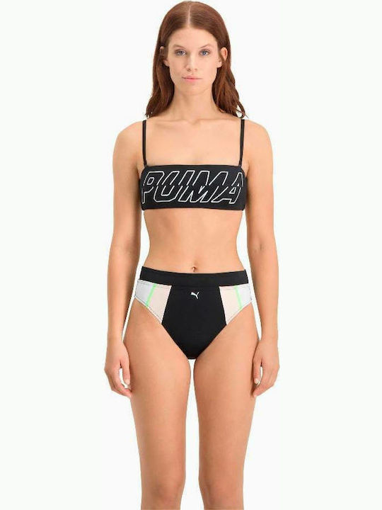 Puma Strapless Bikini Top Μαύρο