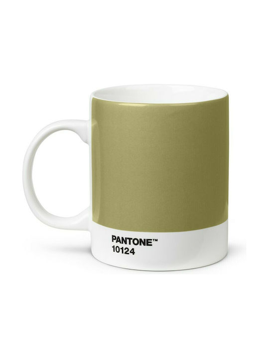 Pantone Lifestyle Tasse aus Porzellan Gold 375m...