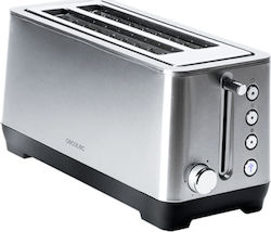 Cecotec BigToast Extra Double Φρυγανιέρα 4 Θέσεων 1000W Inox