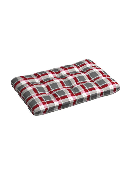 vidaXL Pernă pentru Canapea de Paletă Red Plaid...