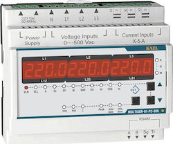 Kael KAEL MULTISER-01 PC DIN Αναλυτής Ενέργειας Αναλυτής ενέργειας πόρτας πίνακα RS-485 MODBUS RTU