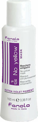 Fanola Μάσκα Μαλλιών No Yellow για Προστασία Χρώματος 100ml