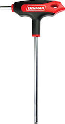 Benman Inbusschlüssel in T-förmiger Form mit 4mm Kopfgröße Turball