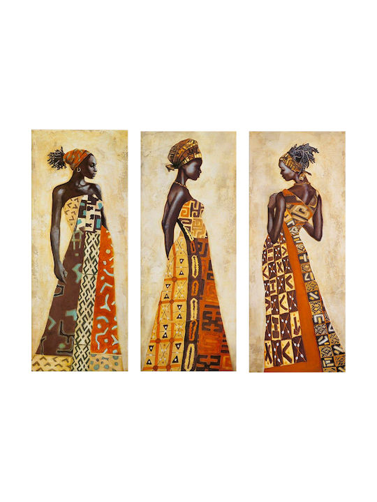 HomeMarkt Africal Style Women Πίνακας σε Καμβά 50x60cm