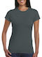 Gildan 64000L Women's Short Sleeve Promotional T-Shirt Charcoal