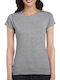 Gildan 64000L Women's Short Sleeve Promotional T-Shirt Sport Grey