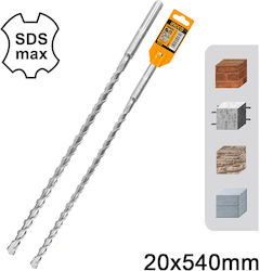 Ingco Свредло Карбид със SDS Max Опашка за Строителни материали 20x540mm