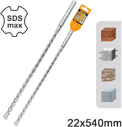 Ingco Свредло Карбид със SDS Max Опашка за Строителни материали 22x540mm