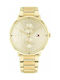 Tommy Hilfiger Jenna Women's Watch Chronograph with Gold Metal Bracelet