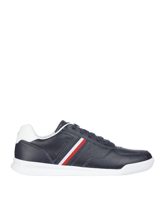 tommy hilfiger lightweight leather sneaker flag