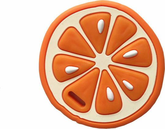 Baby to Love Baby to Love Teether for 3 Months Orange Silicone