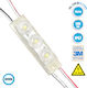 GloboStar LED Module 12V 1W Ψυχρό Λευκό 20τμχ 73709