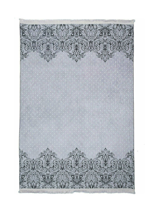 Palamaiki DC006 Rug Rectangular with Fringes Gray