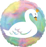 Balloon 45cm Iridescent Pastel Swan LB