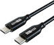 Cabletime CM60 PD60W USB 2.0 Cable USB-C male - USB-C 60W PD Μαύρο 2m CT-CM60-PB2