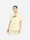 Nike Boyfriend Air Women's Athletic Oversized T-shirt Coconut Milk