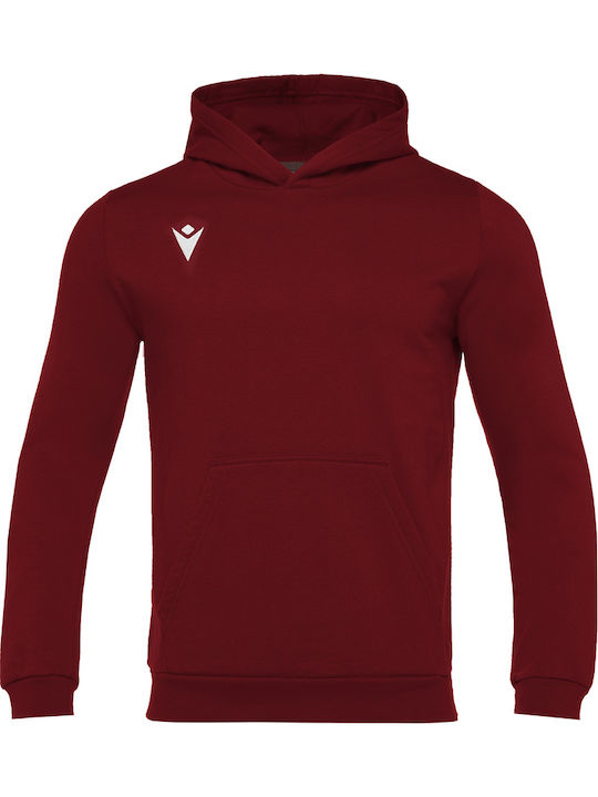 Macron Banjo Sweatshirt with Hood Burgundy