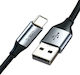 Cabletime C160 Braided USB 2.0 Cable USB-C male - USB-A male Black 1m