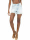 Vero Moda Women's Jean High-waisted Shorts Light Blue