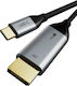 Cabletime C160 Regular USB 2.0 Cable USB-C male - DisplayPort male Μαύρο 1.8m