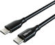 Cabletime CM100 PD100W USB 2.0 Cable USB-C male - USB-C 100W PD Μαύρο 1m CT-CM100-PB1