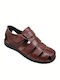 Men's Leather Sandal Dafni 01 - Brown