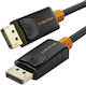 Cabletime Cable DisplayPort male - DisplayPort male 4K 4.5m Μαύρο