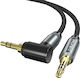 Cabletime 3,5mm Klinkenkabel 3,5mm Stecker - 3,5mm Stecker Schwarz 1,8m mit Vergoldeten Anschlüssen AV311
