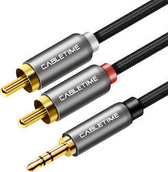 Cabletime 3.5mm male-RCA male 1.8m AV314 Cabletime 3.5mm male-RCA male 1.8m AV314