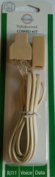 MrCable Telephone RJ11 Combo Kit 4278