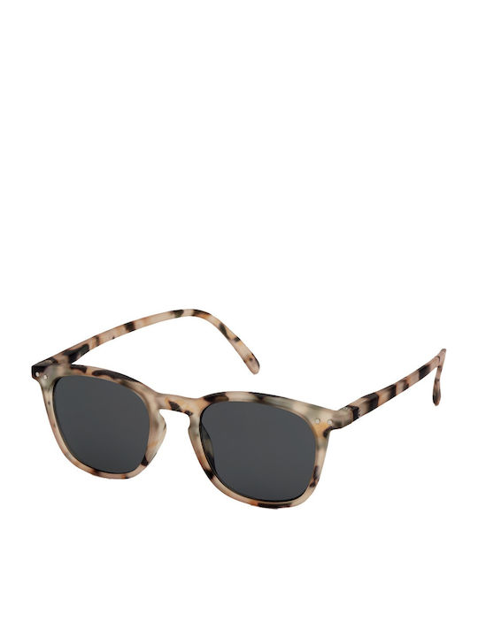 Izipizi Men's Sunglasses With Brown Tartaruga Horn-Rimmed Frame And Gray Lens