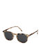 Izipizi Men's Sunglasses With Brown Tartaruga Horn-Rimmed Frame And Gray Lens
