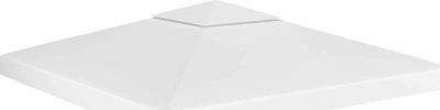 vidaXL Τετράγωνο Κάλυμμα για Κιόσκι Λευκό 3x3m 310gr/m²