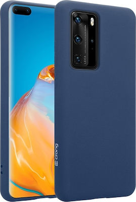 Crong Color Premium Back Cover Σιλικόνης Μπλε (Huawei P40 Pro)