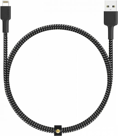 Aukey Braided USB to Lightning Cable Μαύρο 1.2m (AUKEYCBBAL3)